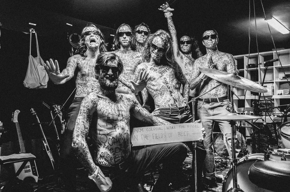 King Gizzard The Lizard Wizard performing on tour