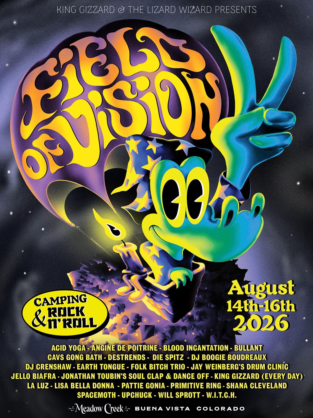 King Gizzard The Lizard Wizard 2026 live concert poster